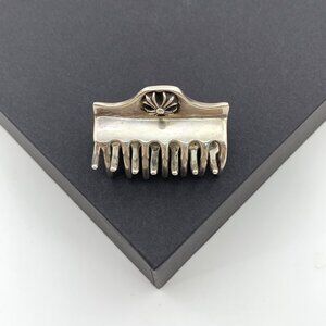 Chrome Hearts Silver Vintage Distressed Cross Shark Clip